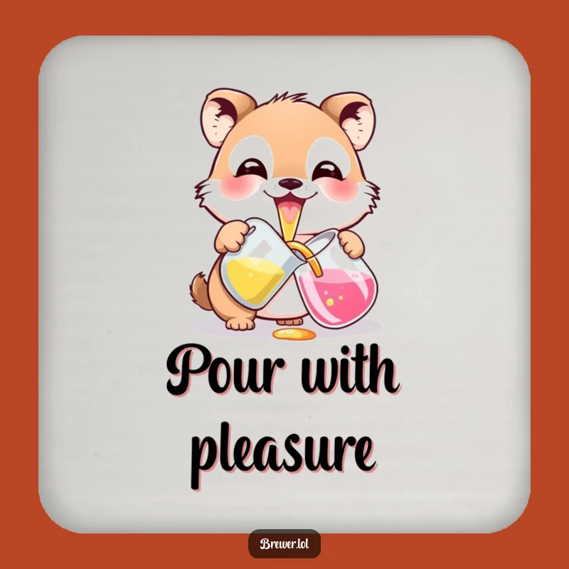 Funny Potion Pouring Animal Coaster - Protect Surfaces with Color