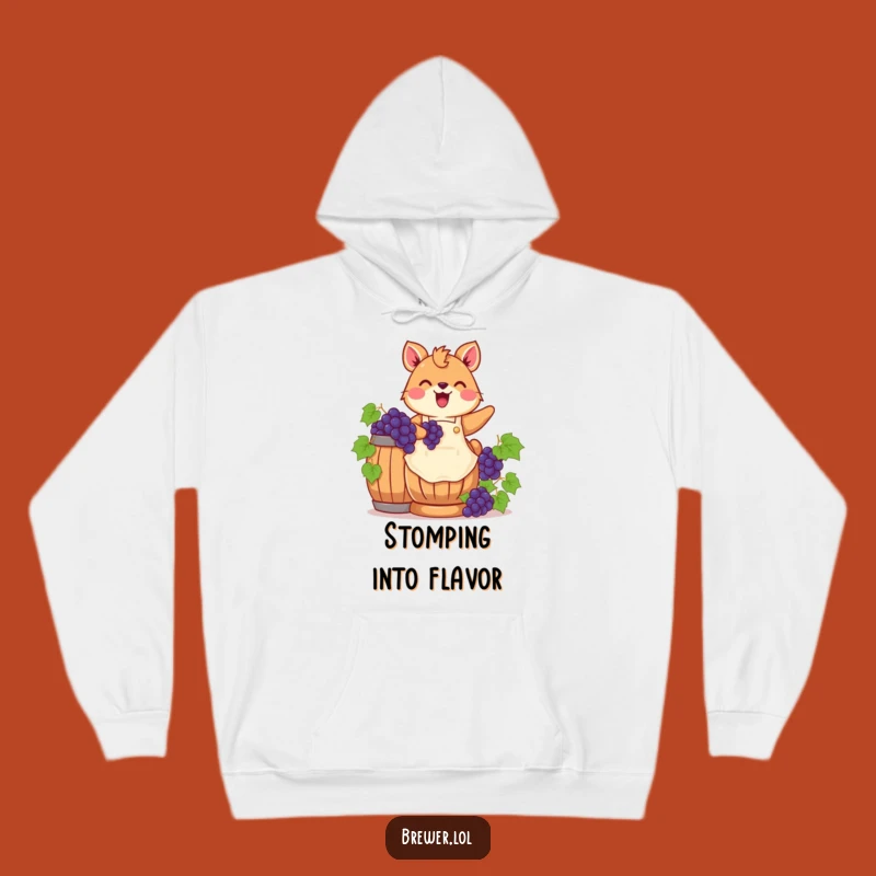 Cozy Funny Grape Stomping Animal Hoodie - Embrace the Festive Fun