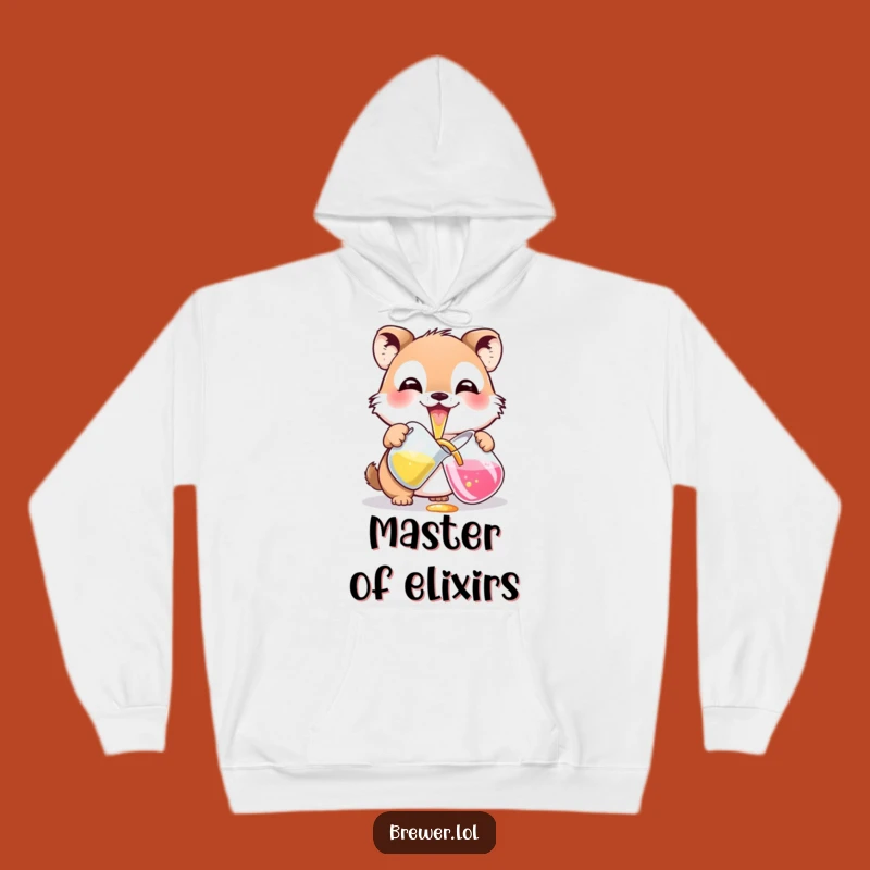 Cozy Funny Potion Pouring Animal Hoodie - Embrace Your Colorful Side