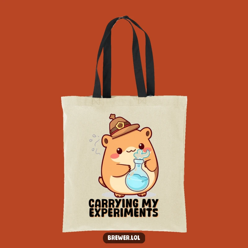 Funny Mad Scientist Animal Tote Bag - Carry Your Experiments in Style