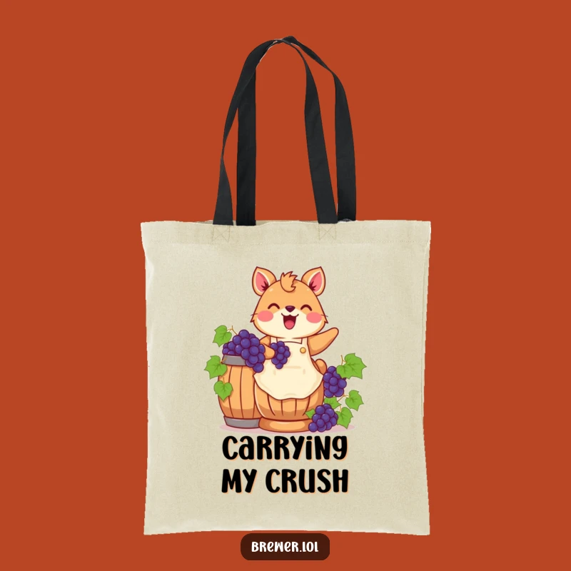 Funny Grape Stomping Animal Tote Bag - Carry Your Harvest Cheer